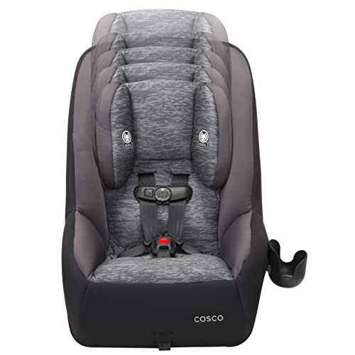 Cosco Mighty Fit 65 DX Convertible Car Seat (Heather Onyx Gray) & Topside Backless Booster Car Seat, Lightweight 40-100 lbs, Rainbow - 3