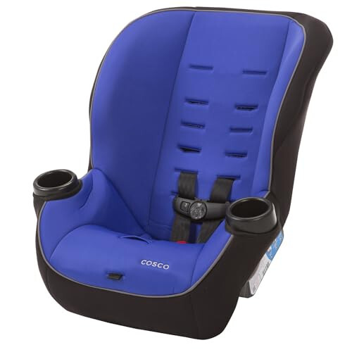 Cosco Onlook 2-in-1 Convertible Car Seat, Rear-Facing 5-40 pounds and Forward-Facing 22-40 pounds and up to 43 inches, Vibrant Blue - 8