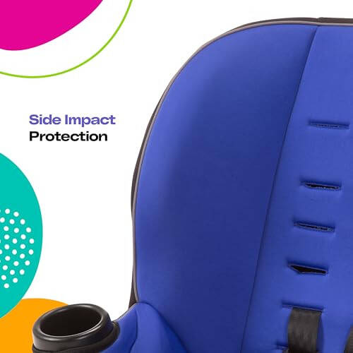 Cosco Onlook 2-in-1 Convertible Car Seat, Rear-Facing 5-40 pounds and Forward-Facing 22-40 pounds and up to 43 inches, Vibrant Blue - 5