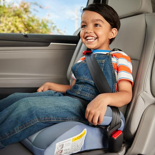 Cosco Topside Backless Booster Car Seat, Lightweight 40-100 lbs, Rainbow - 6