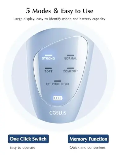 COSLUS Facial Cleansing Brush Silicone Face Scrubber: IPX7 Waterproof Rechargeable Face Wash Brush, 4 Cleansing Modes , Electric Face Brush for Cleaning, Exfoliating, Massaging - 3