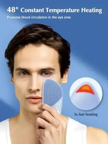 COSLUS Facial Cleansing Brush Silicone Face Scrubber: IPX7 Waterproof Rechargeable Face Wash Brush, 4 Cleansing Modes , Electric Face Brush for Cleaning, Exfoliating, Massaging - 6