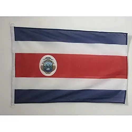 Costa Rica NAUTICAL Flag 18'' x 12'' - Costa Rican flags 30 x 45 cm. - Banner 12x18 in for boat - AZ FLAG - 1