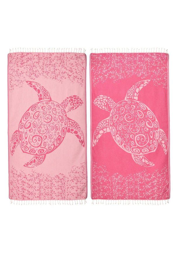 Cotton 100x180cm Pestemal Beach Towel - Caretta - 6