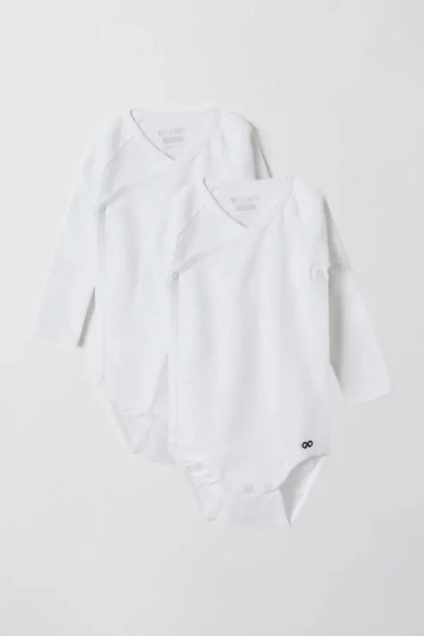 Cotton 2-pack Baby Bodysuit-rcl - 100-white - 1