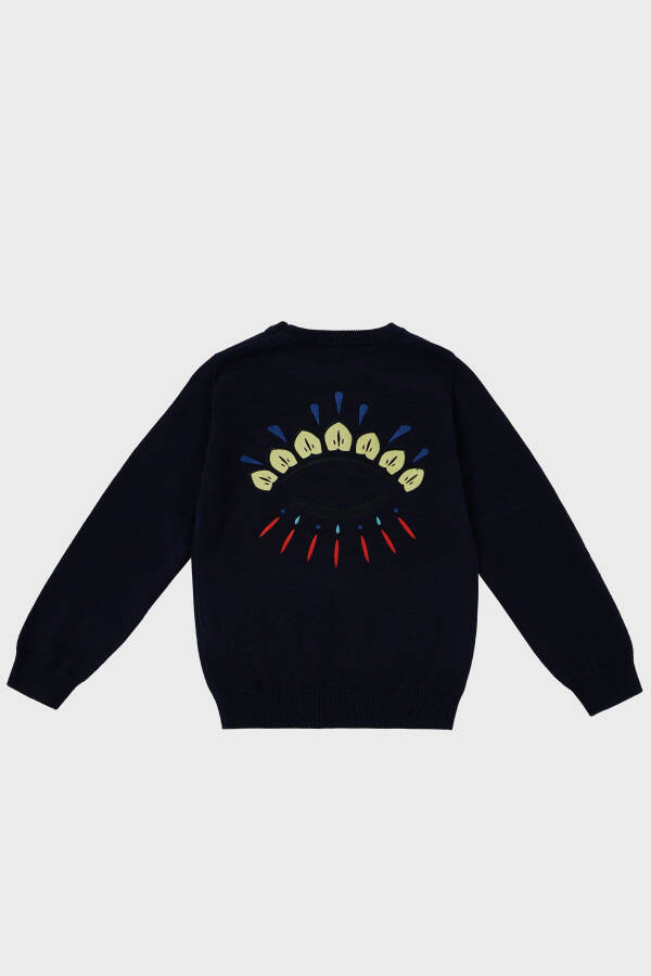 Cotton and Cashmere Blend Kids Sweater K25725 868 SWEAT K25725/868 ELECTRIC BLUE - 5