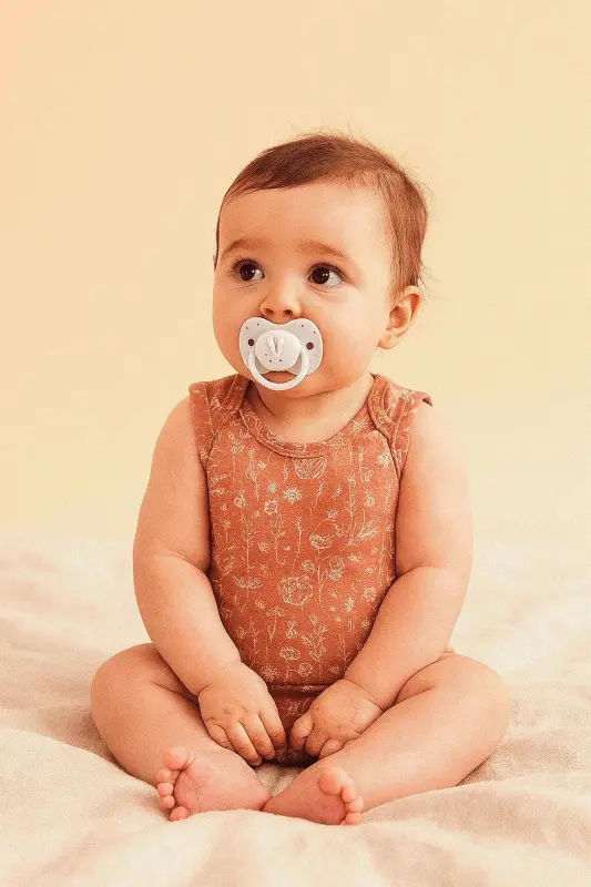 Cotton Baby Snap Bodysuit Spring Floral Tile - 2