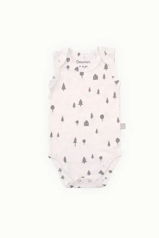 Cotton Baby Snap-crotch Undershirt Supreme Bodysuit Pine Forest - 2