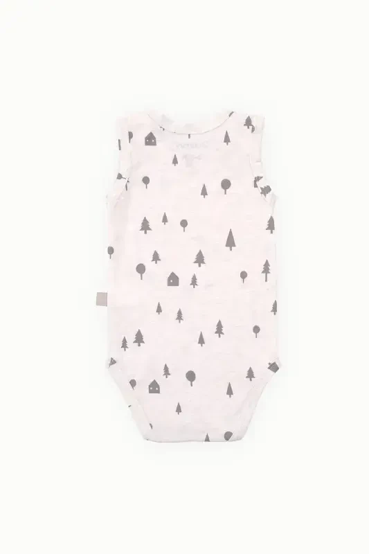 Cotton Baby Snap-crotch Undershirt Supreme Bodysuit Pine Forest - 3