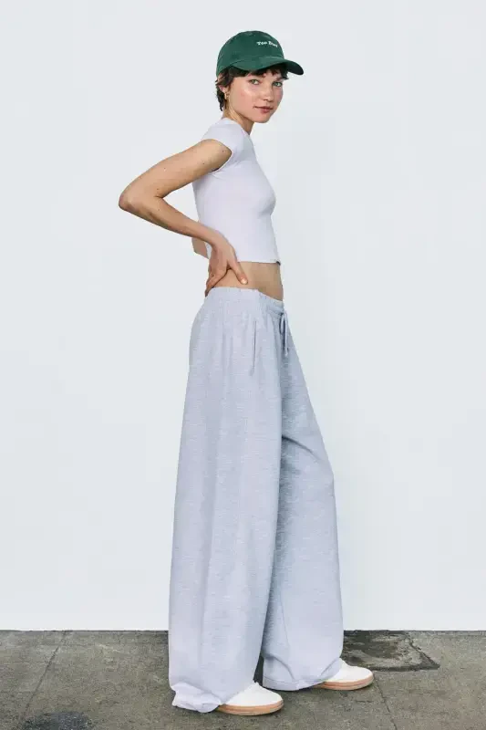 Cotton barrel fit pants - 2