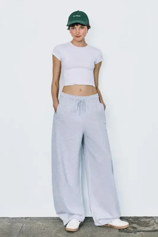 Cotton barrel fit pants - 4