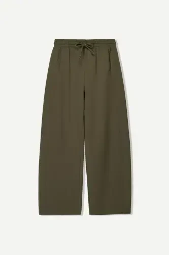 Cotton barrel fit pants - 6