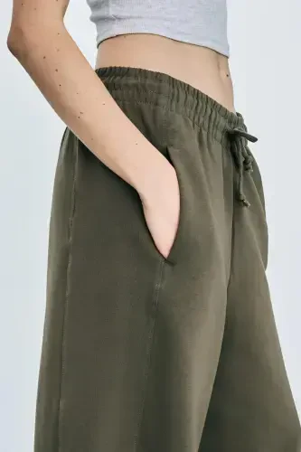 Cotton barrel fit pants - 7