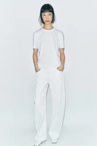 COTTON BASIC T-SHIRT-White - 1