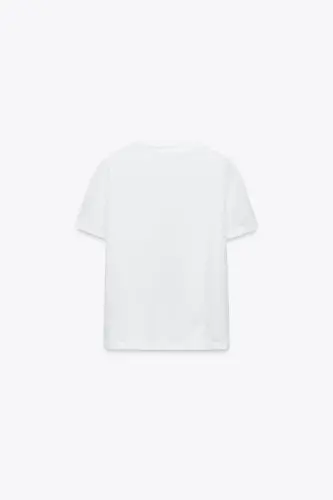 COTTON BASIC T-SHIRT-White - 6