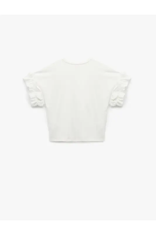 Cotton Beaded Palm Applique Detailed Bicycle N - 4