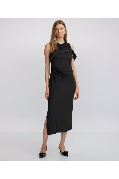 Cotton blend draped dress - 13