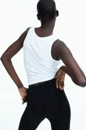 Cotton blend leggings - 4