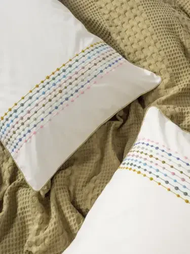 Cotton Box Aura Double Pique Set Pebble Mustard - 3