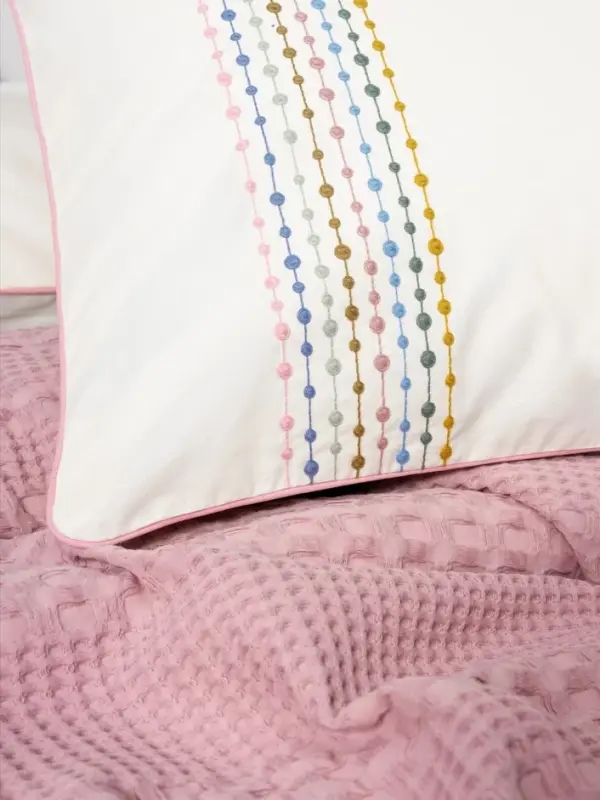 Cotton Box Aura Double Pique Set Pebble Pink - 4