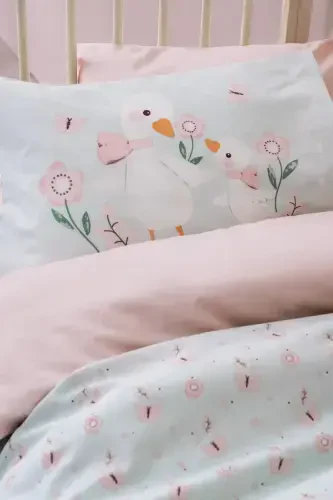 Cotton Box Baby Bedding Set Mamiduck Pink - NEVRESIMDUNYASI (1)