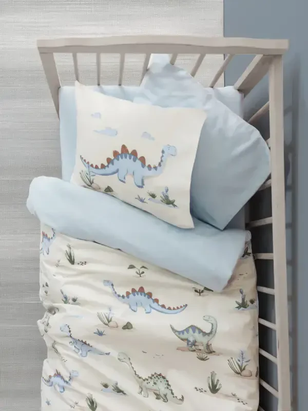 Cotton Box Baby Duvet Cover Set Dinora Blue - 1