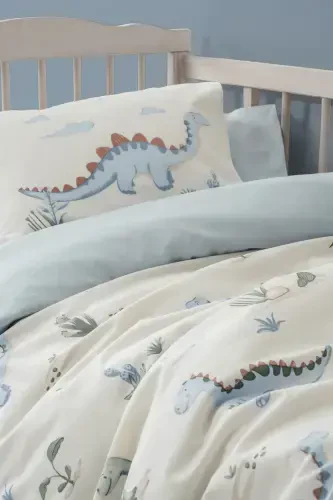 Cotton Box Baby Duvet Cover Set Dinora Blue - NEVRESIMDUNYASI (1)