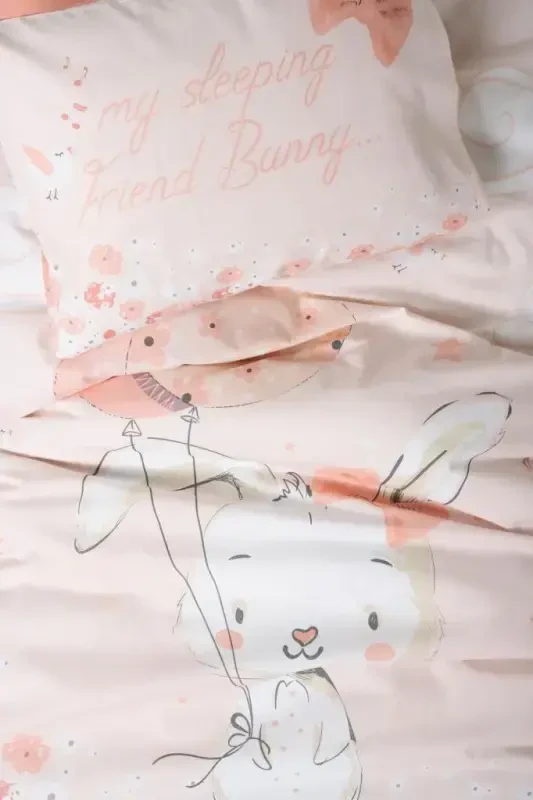 Cotton Box Baby Duvet Cover Set Rapeti Salmon - 2