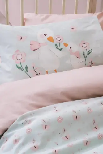 Cotton Box Bebek Nevresim Takımı Mamiduck Pembe - NEVRESIMDUNYASI (1)