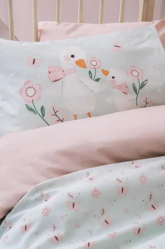 Cotton Box Bebek Nevresim Takımı Mamiduck Pembe - 2