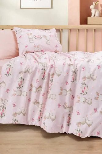 Cotton Box Bebek Nevresim Takımı Mopsy Somon - 1