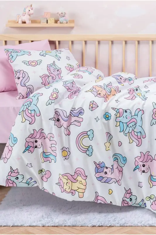 Cotton Box Bebek Nevresim Takımı Sparky Pembe - 1