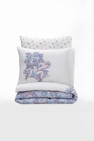 Cotton Box Bohemian Duvet Cover Set Double Mapiya Blue - 9