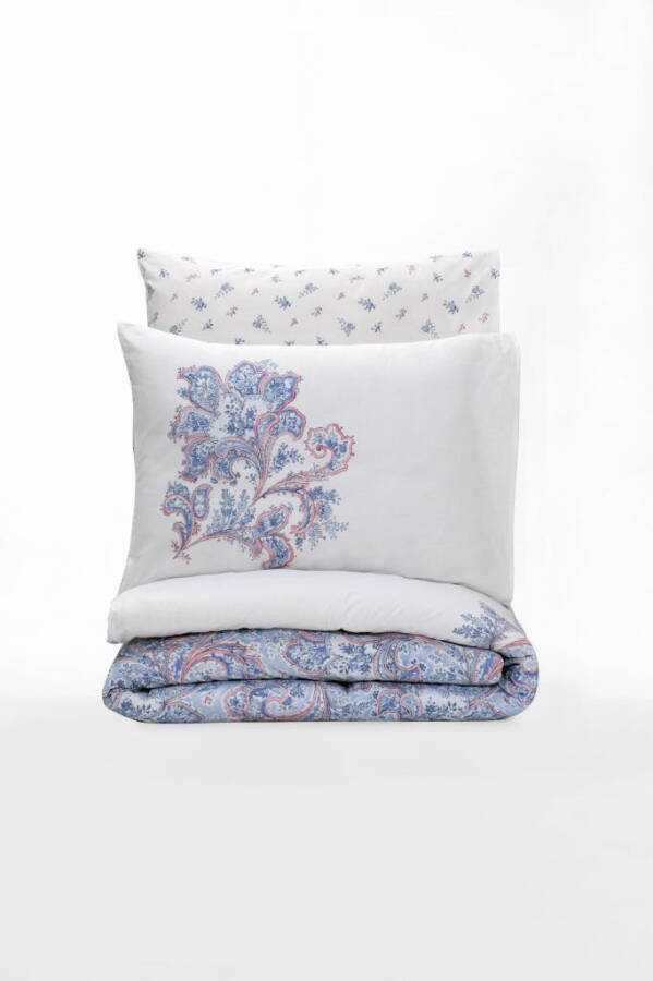 Cotton Box Bohemian Duvet Cover Set Double Mapiya Blue - 3