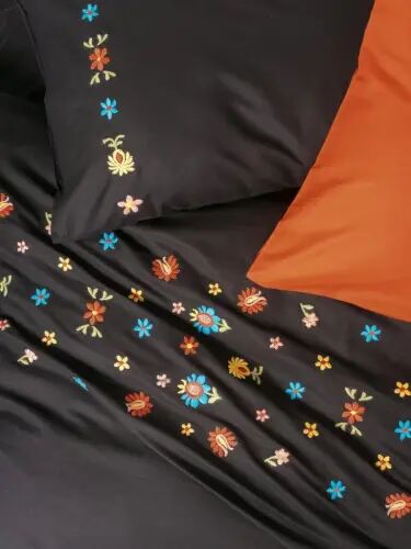 Cotton Box Brode Ranforce Çift Kişilik Nevresim Takımı Liker Kiremit - NEVRESIMDUNYASI (1)