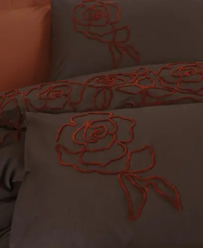 Cotton Box Brode Ranforce Двуспальный Комплект Постельного Белья Rosen Kiremit - 2