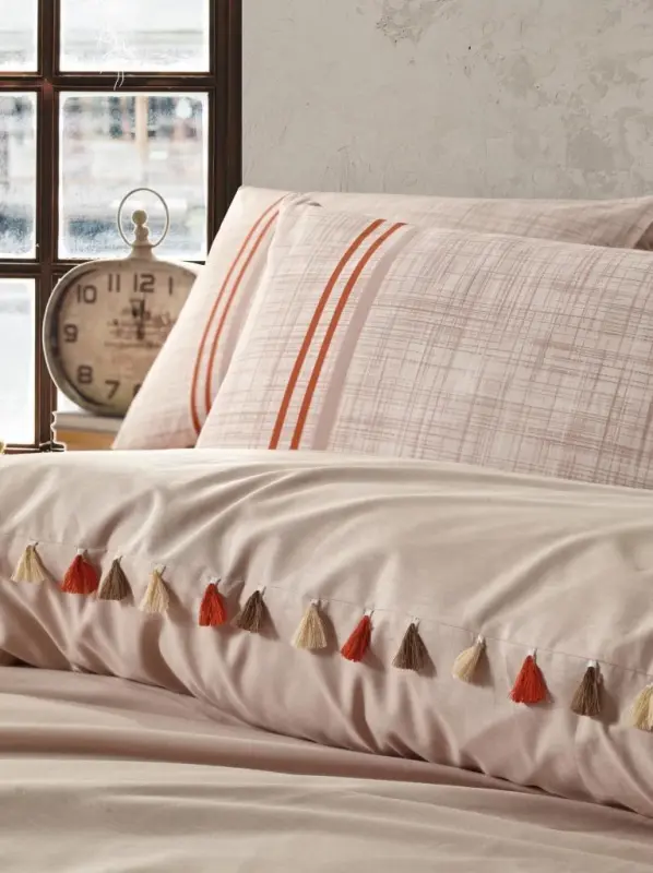 Cotton Box Candy Çift Kişilik Nevresim Takımı Merri Bej - 2