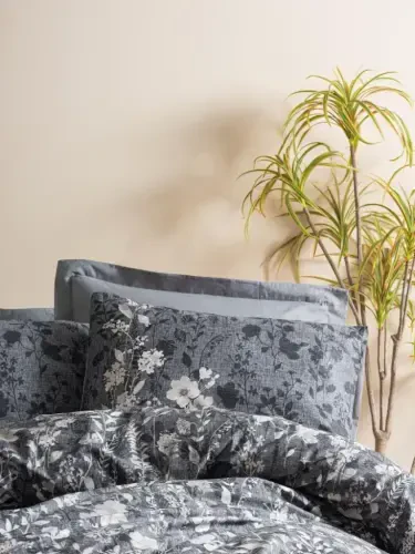 Cotton Box Dual Çift Kişilik Nevresim Takımı Comely Antrasit - NEVRESIMDUNYASI (1)