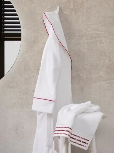 Cotton Box Classic Bathrobe Set Helya L-XL Unisex - NEVRESIMDUNYASI (1)