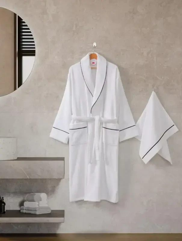 Cotton Box Classic Bathrobe Set Mahur M-L Unisex - 1
