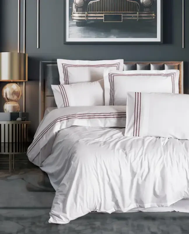 Cotton Box Classic Pamuk Nevresim Takımı Çift Kişilik Helya - NEVRESIMDUNYASI