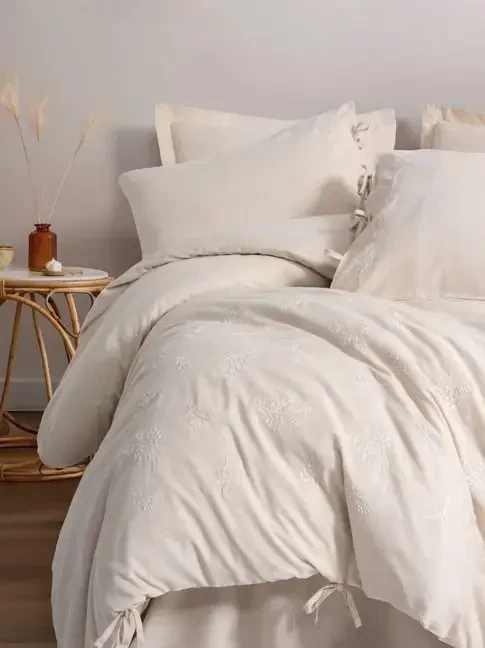 Cotton Box Cotton Linen Double Duvet Cover Set Esmira - 2