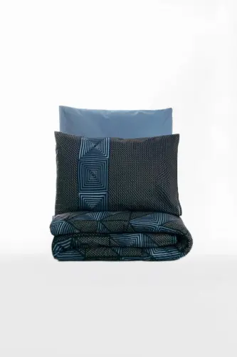 Cotton Box Dark Double Bed Linen Set Armor Black - 3