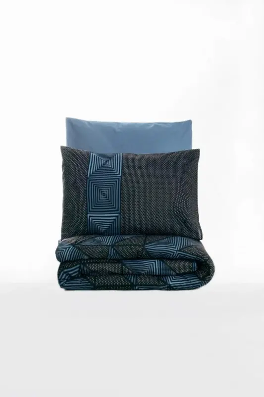 Cotton Box Dark Double Bed Linen Set Armor Black - 3