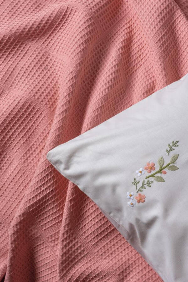 Cotton Box Double Bed Quilt Set Spin Joyce Coral - 2