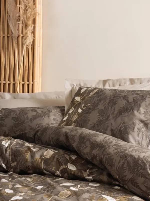 Cotton Box Double Bed Sheet Set Foresta Beige - 2