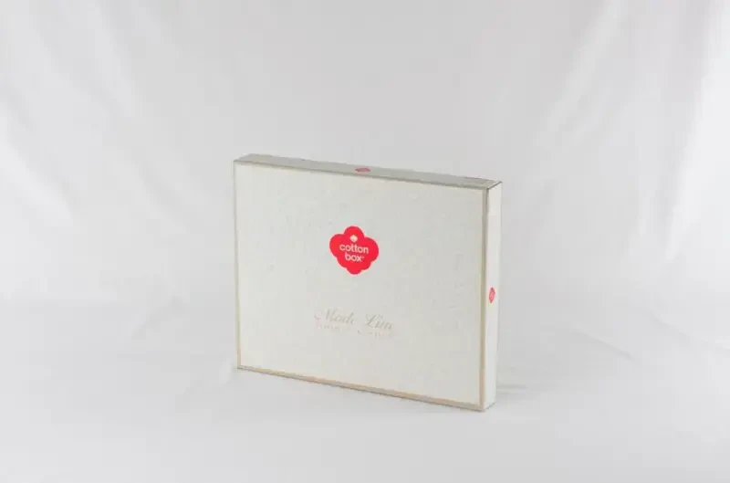 Cotton Box Double Bed Sheet Set Miranda Gray - 1