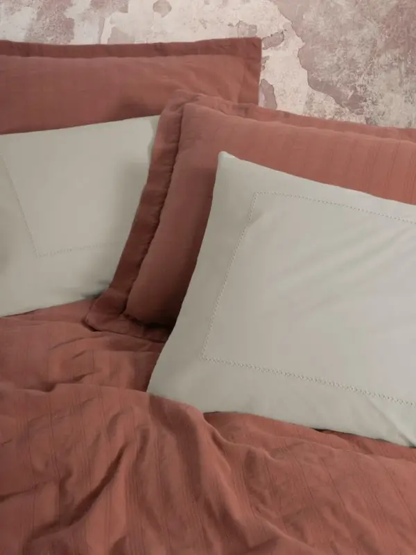 Cotton Box Double Bedspread Pique Set Natura Vilo Tile - 3