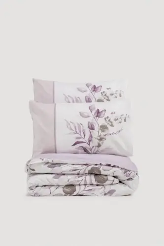Cotton Box Double Duvet Cover Set Nadia Lila - 3