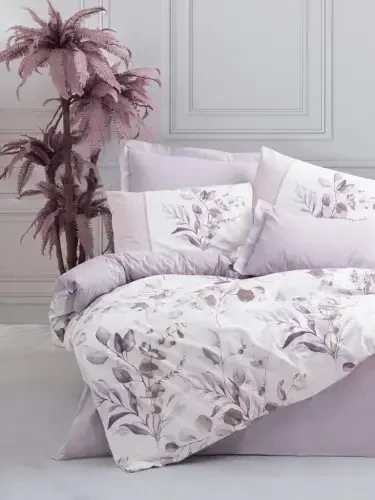 Cotton Box Double Duvet Cover Set Nadia Lila - 1